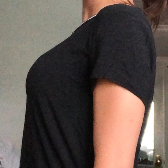 Brandy Melville Super Soft Black Tee Shirt - Picture 2 of 3